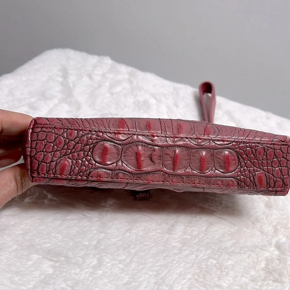 Isabella Fiore Pink Embossed Wristlet